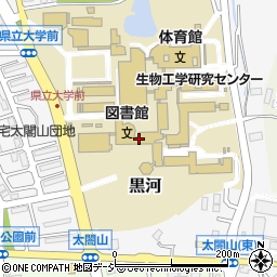 富山県立大学周辺の地図