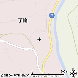 富山県小矢部市了輪388周辺の地図