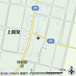 富山県高岡市上開発93周辺の地図