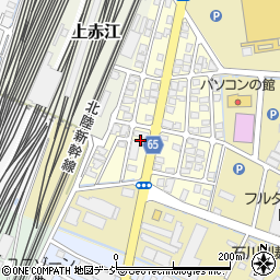 富山県富山市上冨居新町周辺の地図