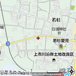 富山県中新川郡上市町若杉36周辺の地図