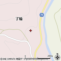 富山県小矢部市了輪394周辺の地図