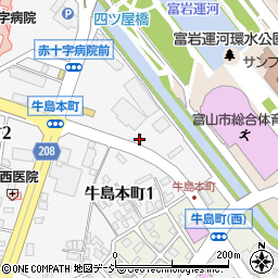 牛島本町駐車場周辺の地図