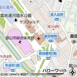 とやま自遊館周辺の地図