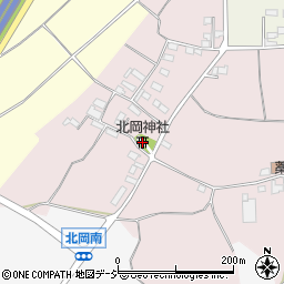 北岡神社周辺の地図