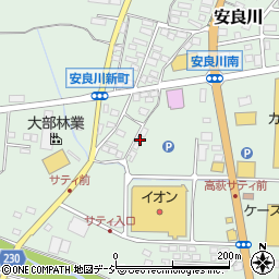 茨城県高萩市安良川611-3周辺の地図