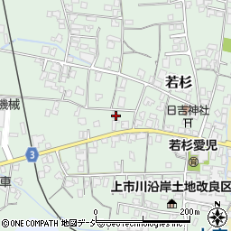 富山県中新川郡上市町若杉22周辺の地図