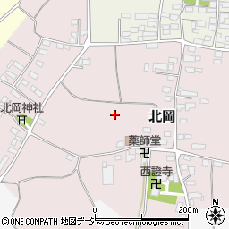 長野県上高井郡小布施町北岡周辺の地図