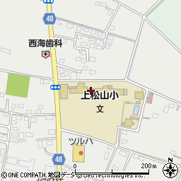 さくら市立上松山小学校周辺の地図