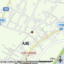 石川県かほく市大崎ホ周辺の地図