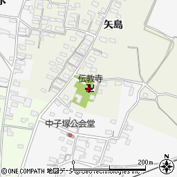 伝教寺周辺の地図