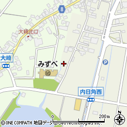 石川県かほく市内日角チ周辺の地図