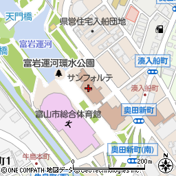 富山県民共生センター　サンフォルテ周辺の地図