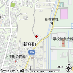 富山県富山市新庄町周辺の地図