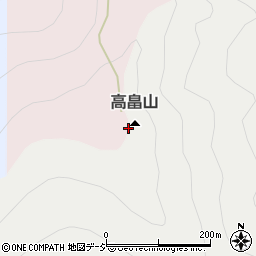 高畠山周辺の地図