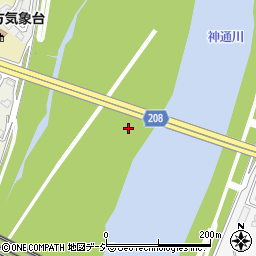 富山北大橋周辺の地図