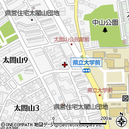 太閤山郵便局周辺の地図