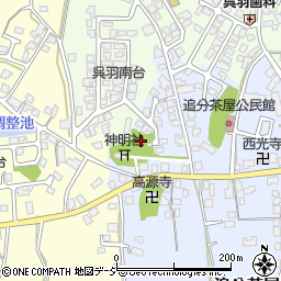 呉羽南台公園周辺の地図
