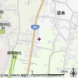 長野県上高井郡小布施町清水周辺の地図