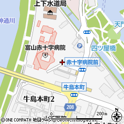 富山赤十字病院周辺の地図