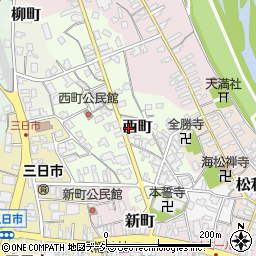 中田美容院周辺の地図