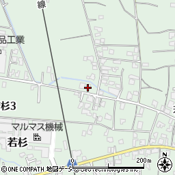 富山県中新川郡上市町若杉5周辺の地図