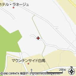長野県北安曇郡白馬村和田野周辺の地図