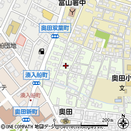 北陸銀行奥田双葉荘周辺の地図