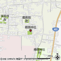 郷原神社周辺の地図