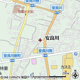 茨城県高萩市安良川634-1周辺の地図