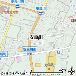 茨城県高萩市安良川100周辺の地図