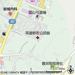 茶屋新町公民館周辺の地図