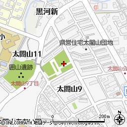 射水市囲山公園周辺の地図