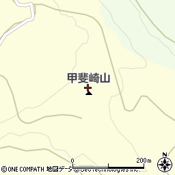 甲斐崎山周辺の地図