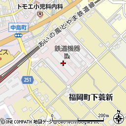 鉄道機器富山工場周辺の地図