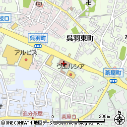 呉羽郵便局 ＡＴＭ周辺の地図