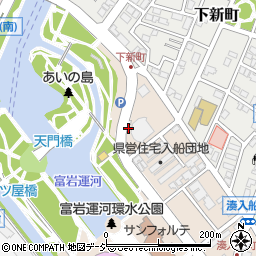 富山県富山市湊入船町周辺の地図