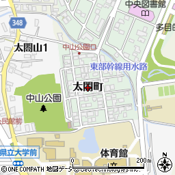 富山県射水市太閤町周辺の地図