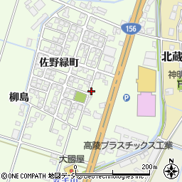 佐野緑町簡易郵便局周辺の地図
