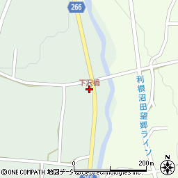 下沢橋周辺の地図