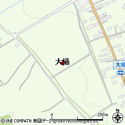 栃木県那須烏山市大桶周辺の地図
