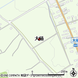 栃木県那須烏山市大桶周辺の地図