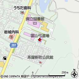 県営富山弓道場周辺の地図