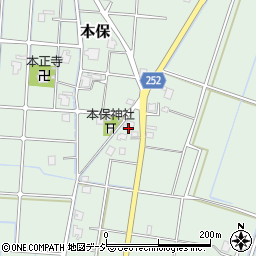 富山県高岡市本保252周辺の地図