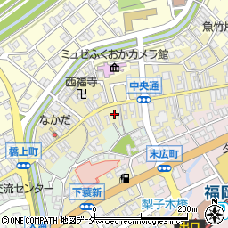 富山県高岡市中央通り周辺の地図
