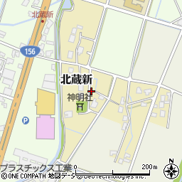 富山県高岡市北蔵新周辺の地図