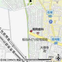 富山県富山市桜谷みどり町周辺の地図