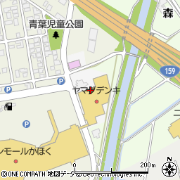 石川県かほく市宇野気ロ周辺の地図