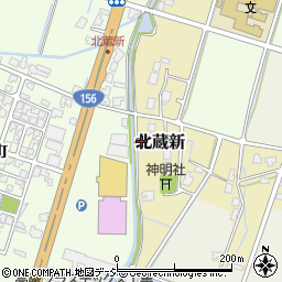 富山県高岡市北蔵新41周辺の地図