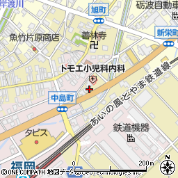 富山県高岡市福岡町新栄町周辺の地図